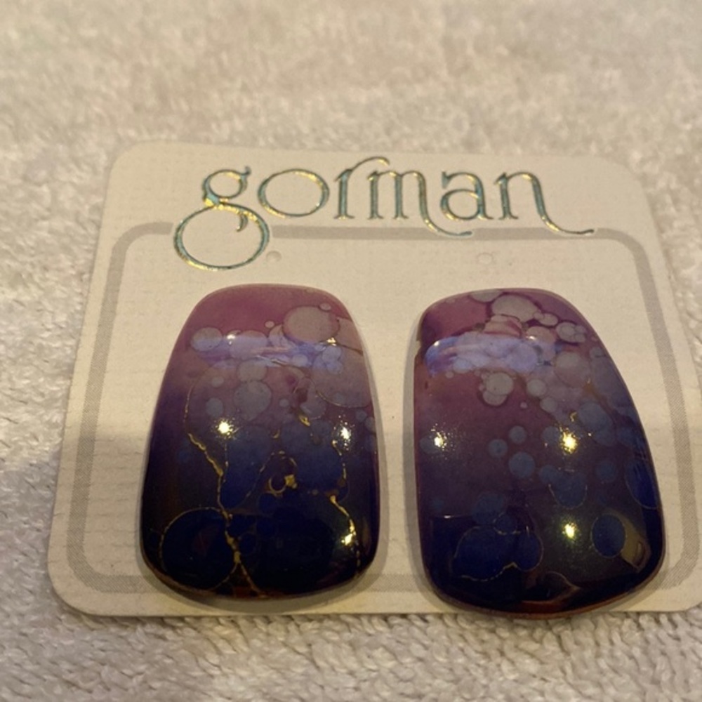 Hand crafted ceramic Earrings. Made in USA